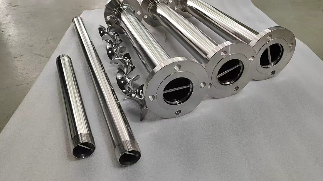 SK type static mixers with flanged connections — factory batch production